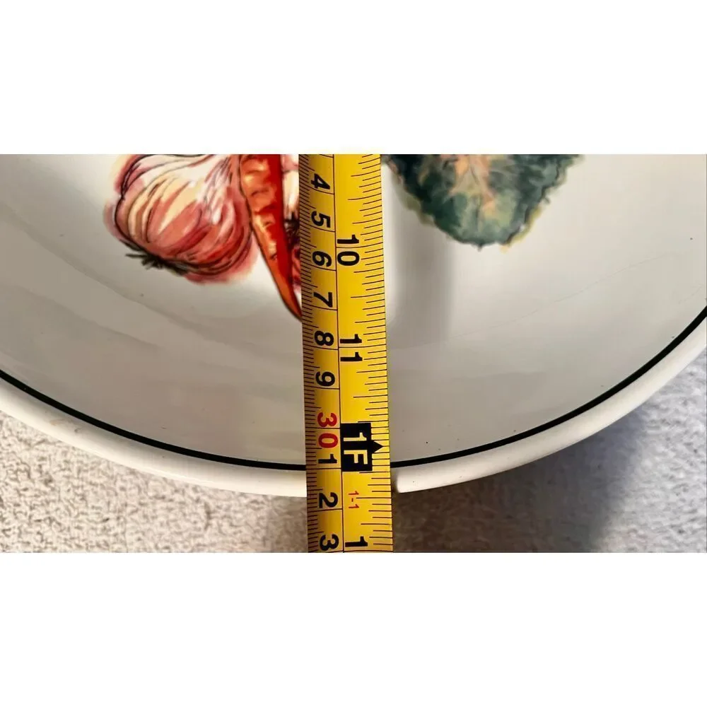 Williams Sonoma Harvest Large Serving Pasta Salad Bowl Carrots Cabbage Discontin